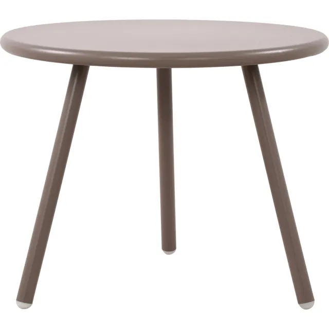 CLP Berea Salontafel - Rond - Loungetafel - voor buiten en binnen - Weerbestendige en UV-bestendige tuintafel - Bijzettafel voor buite taupe