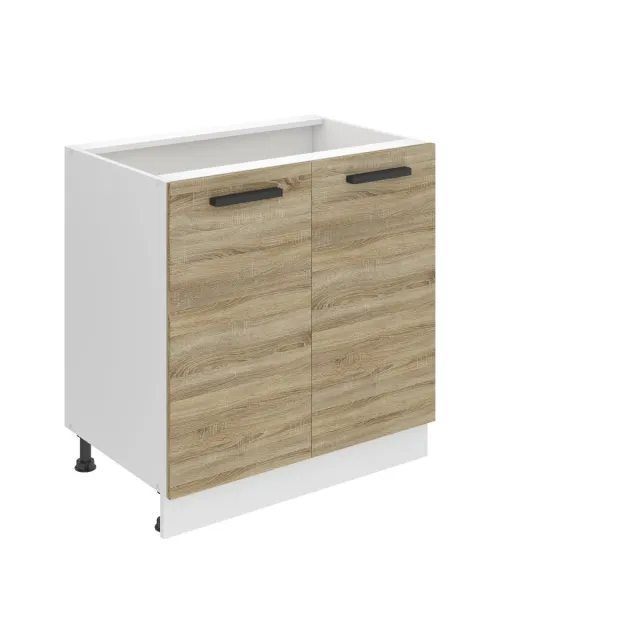 B BELINI GROUP BELINI Keukenonderkast SD 80 cm met 2 Deuren - Sonoma Eiken Sonoma-eik
