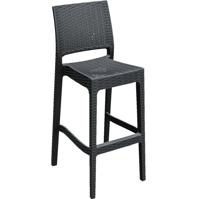 Siesta 4x Siesta Barkruk Melrose; 45x51x108 cm (BxDxH); antraciet; 4 stuk / verpakking