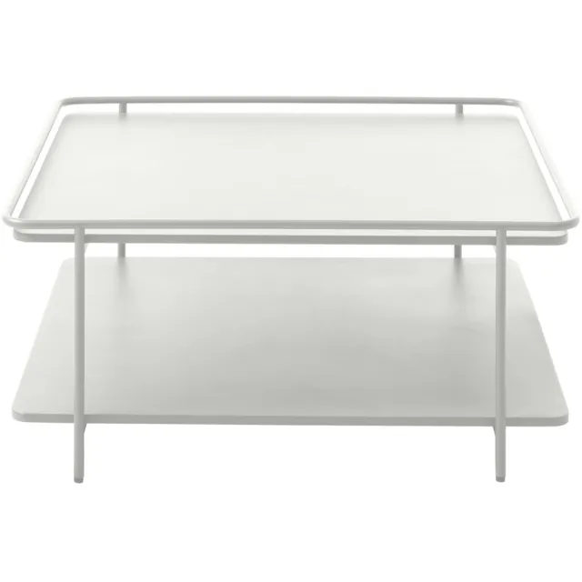 Giga Living Salontafel Yuba - Wit Metaal - 75x75x34,3cm