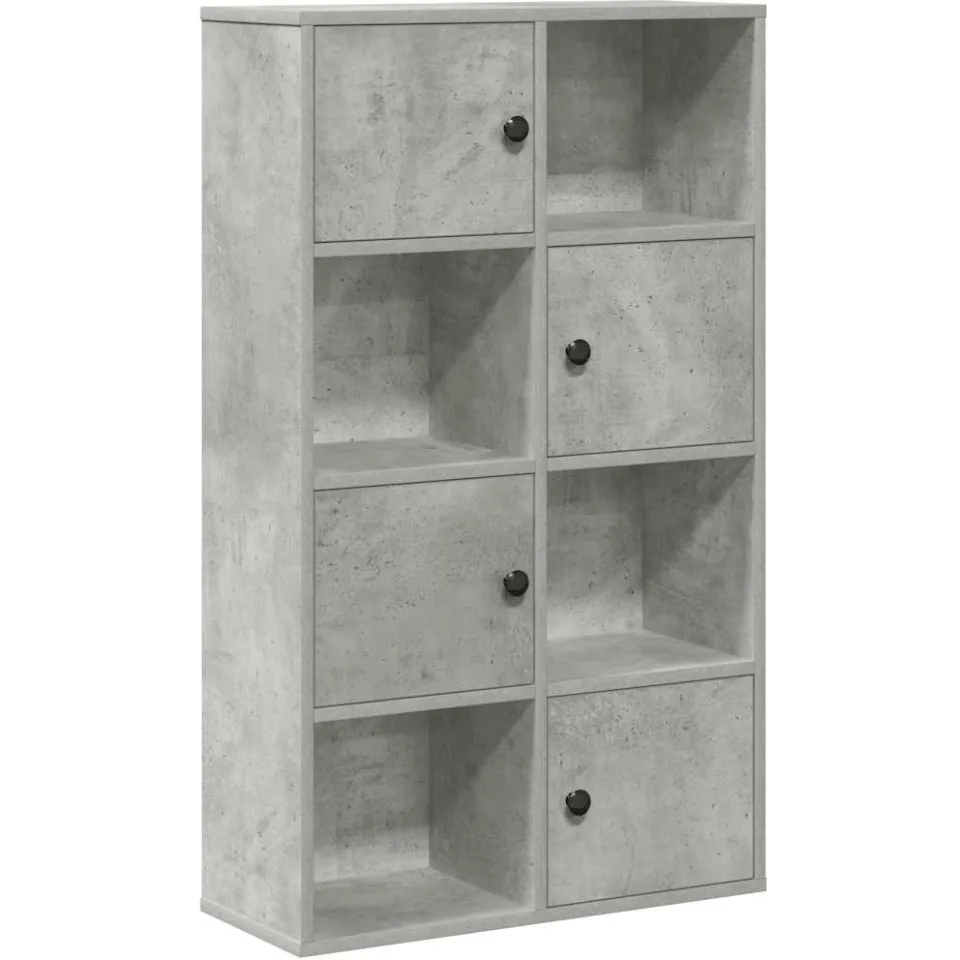 vidaXL Boekenkast 60x24x101,5 cm bewerkt hout betongrijs grijs, foto 3