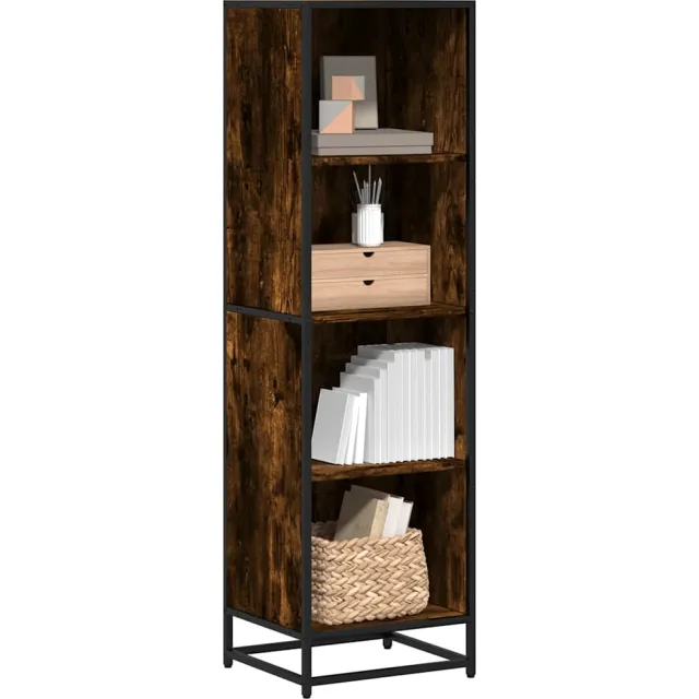 vidaXL Boekenkast 40x35x139 cm bewerkt hout gerookt eikenkleurig, foto 2