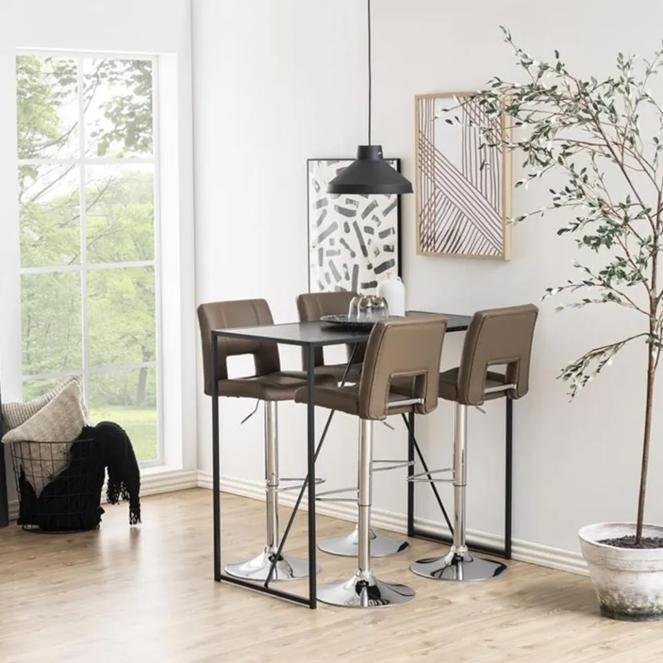Lisomme Vic houten bartafel zwart - 120 x 60 cm, foto 3