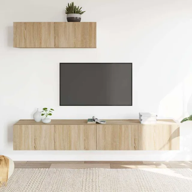 vidaXL 3-delige Tv-meubelset bewerkt hout sonoma eikenkleurig, foto 2