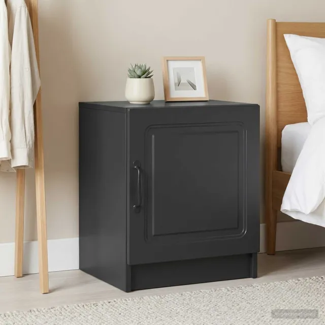 vidaXL Nachtkastje 2 st Zwart 43 x 34,5 x 47 cm Bewerkt hout, foto 2