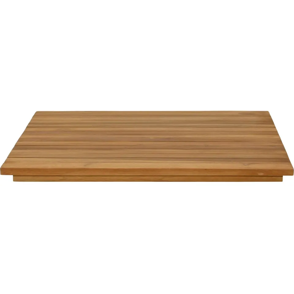 vidaXL Tafelblad 60 x 60 x 3,5 cm Vierkant Massief Teakhout Naturel