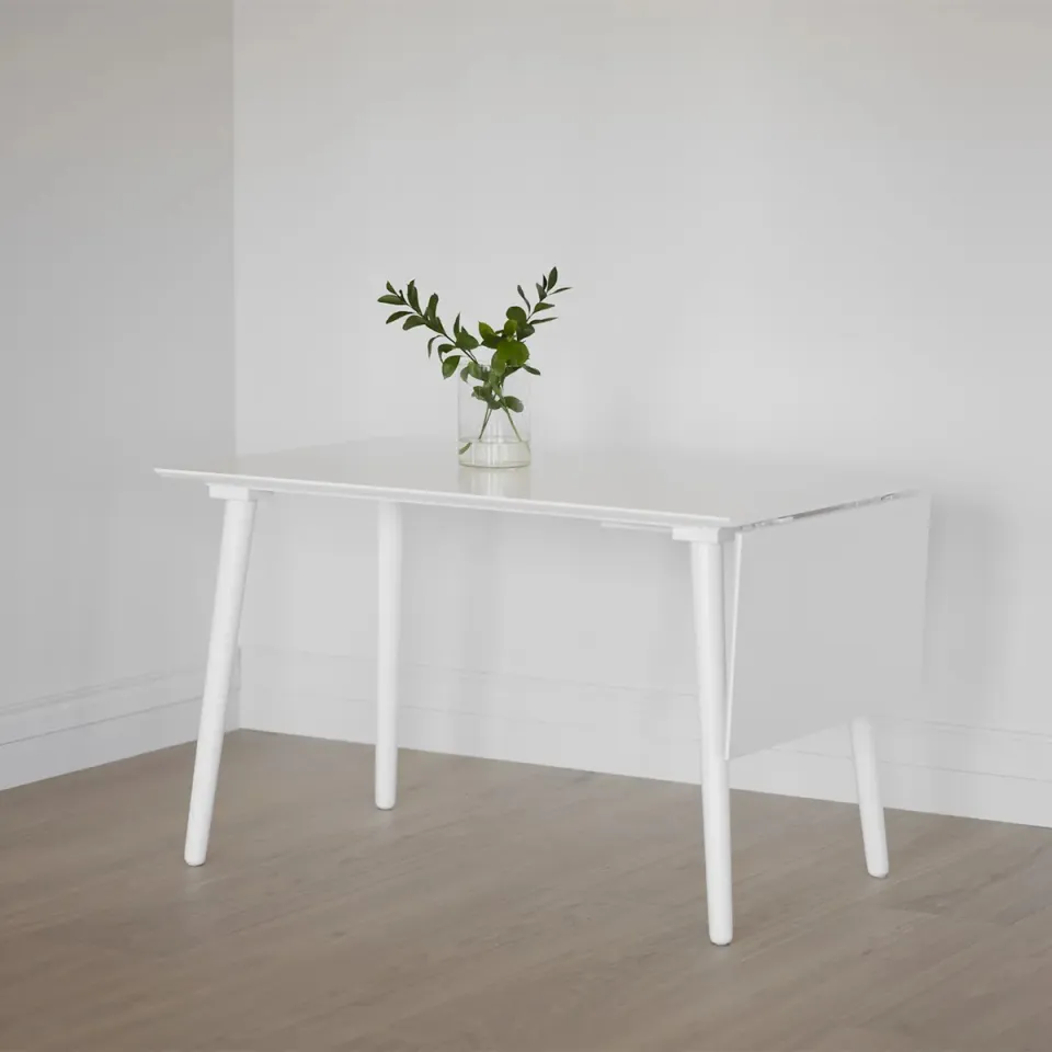 Rowico Home Lotta verlengbare houten eettafel wit - 120 x 80 cm, foto 5