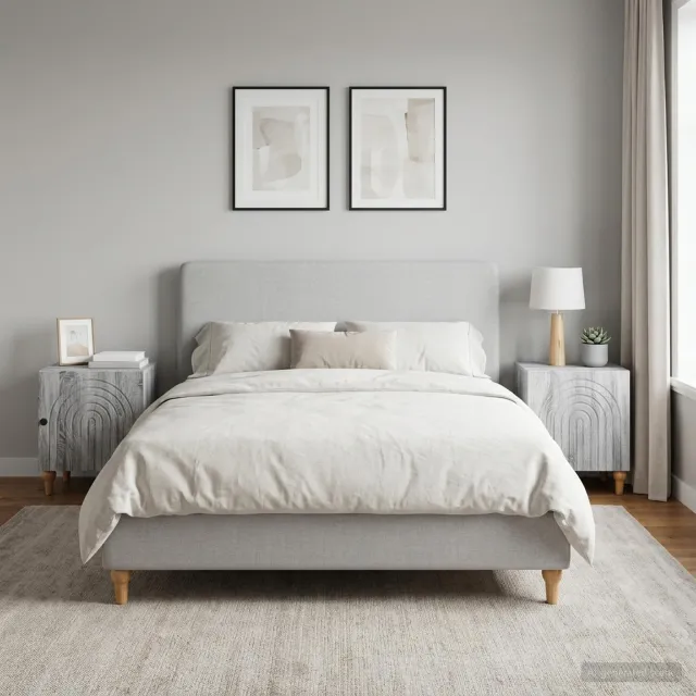 vidaXL Nachtkastje 2 st Grijs sonoma 43 x 34,5 x 50 cm Bewerkt hout, foto 2