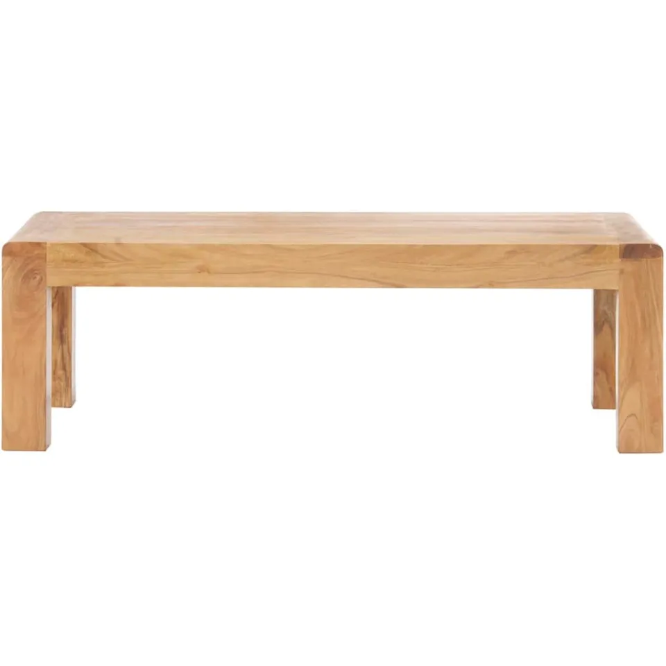 vidaXL Salontafel 110x60x35 cm acaciahout met honingafwerking Wit