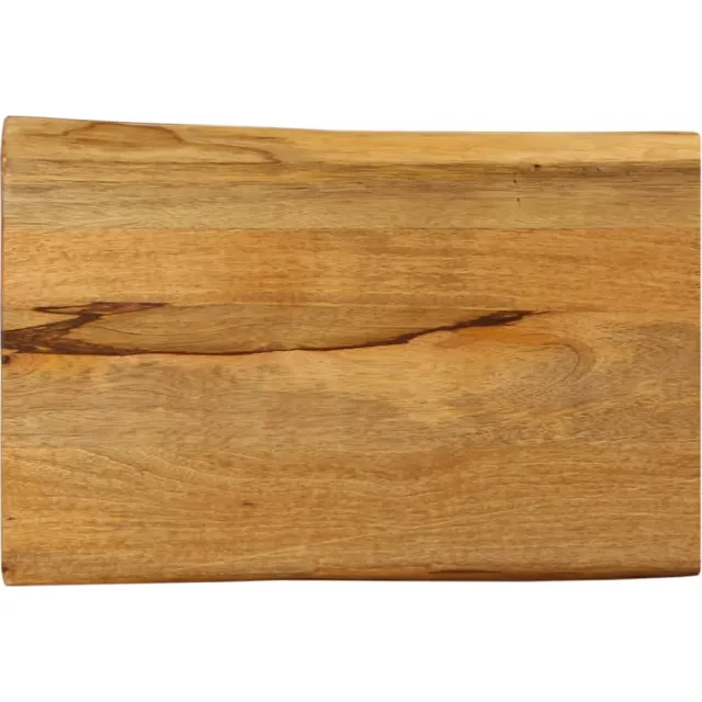 vidaXL Tafelblad met natuurlijke rand 50x40x2,5 cm massief mangohout Bruin