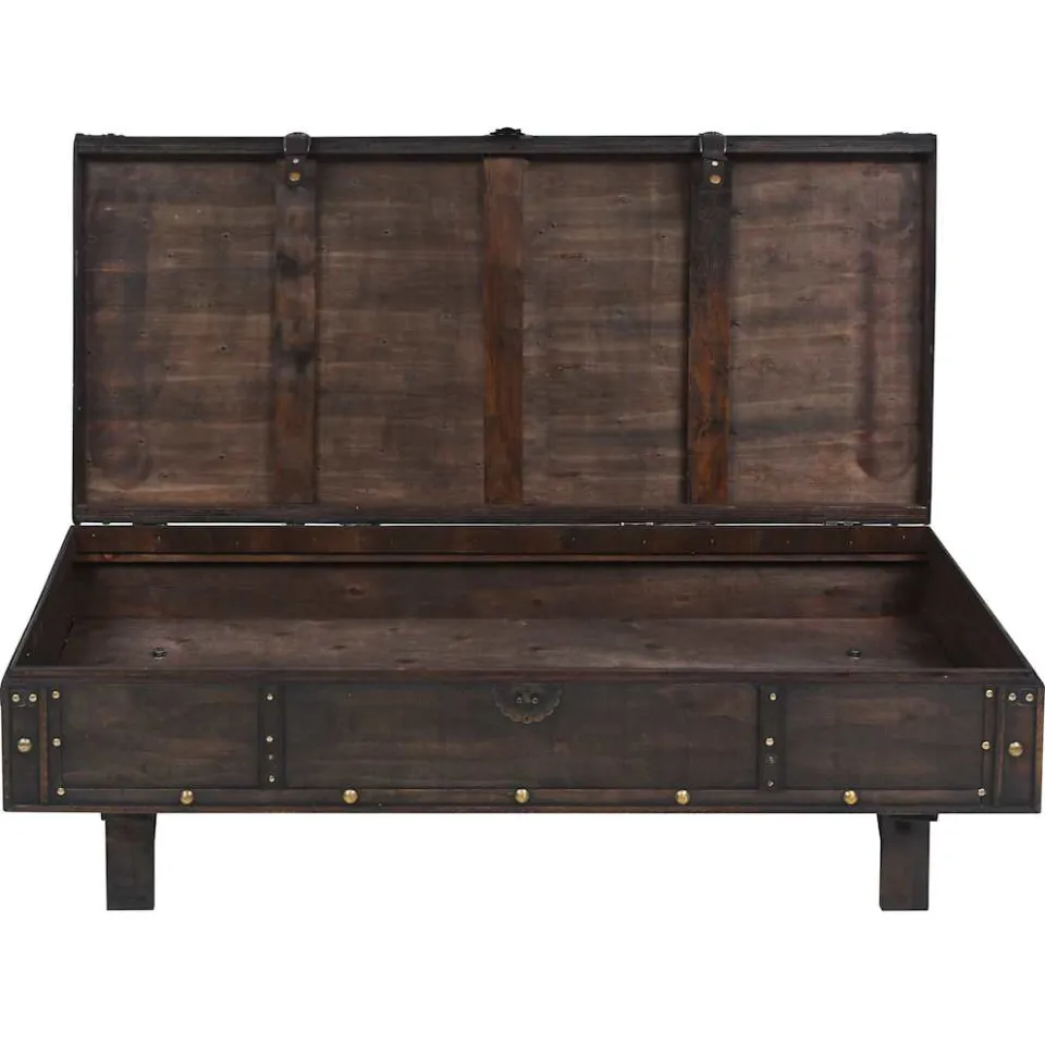vidaXL Salontafel vintage stijl 120x55x35 cm multiplex bruin, foto 4