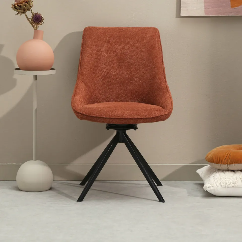 NOUS Living eetkamerstoel Loren brick, foto 4