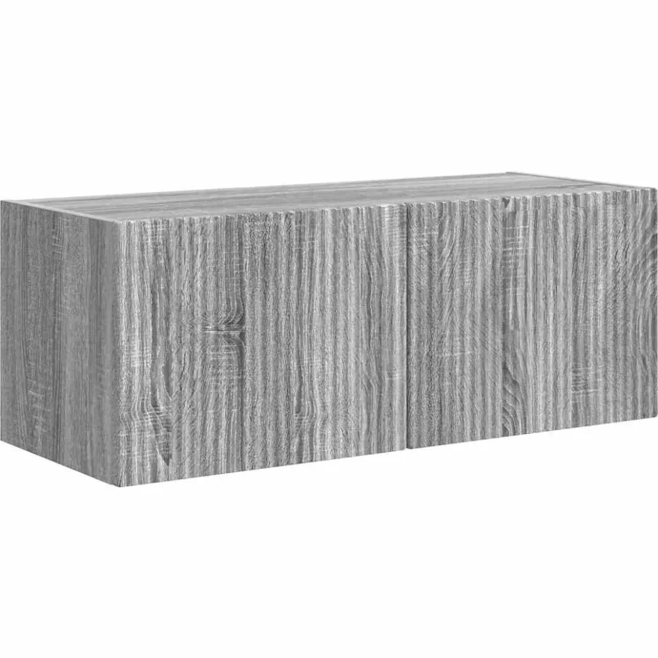 vidaXL TV Wandkast 78,5 x 30 x 29,5 cm Grijs Sonoma Bewerkt hout, foto 3