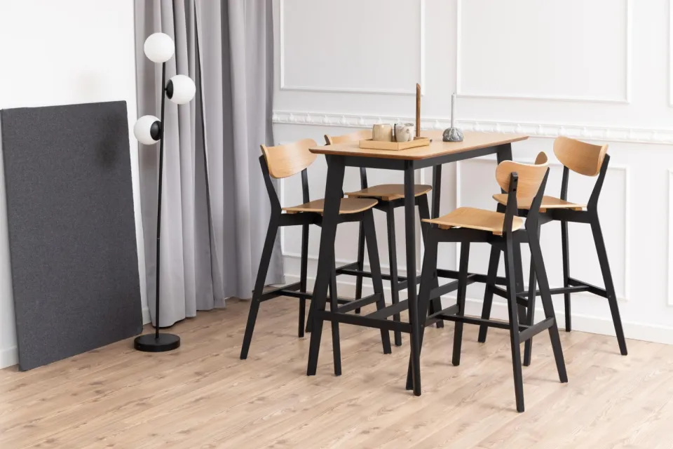 Bendt Bartafel 'Torkil' Eiken met zwart onderstel, 120 x 60cm, foto 3