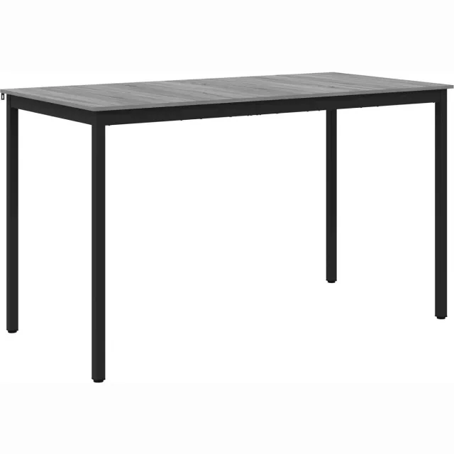 vidaXL Staande - Bartafel - Bewerkt - hout - Rechthoekig Grijs sonoma