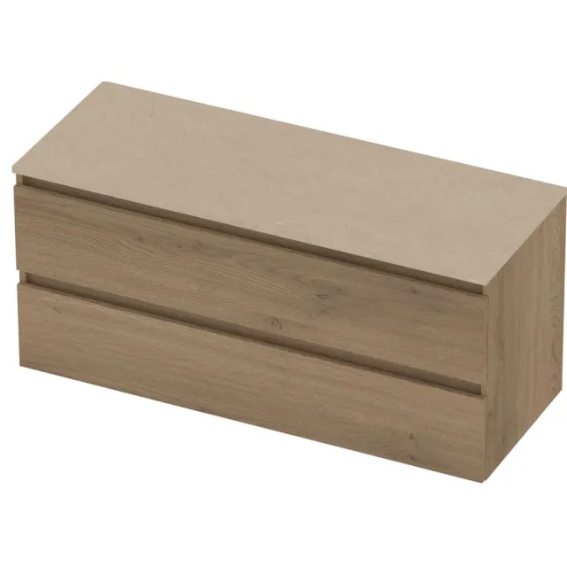 Basic-Line Deck 46 Badmeubelset Greeploos 120x46x58 cm D46SSEPO120 Pure Oak Sand Stone Beige