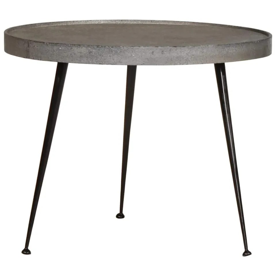 vidaXL Salontafel 2 stuks zilverkleurig bewerkt hout, foto 3