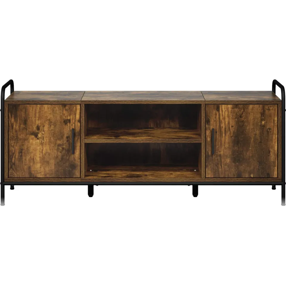 vidaXL Tv-meubel 119 x 33 x 50 cm Gerookt eiken, foto 4