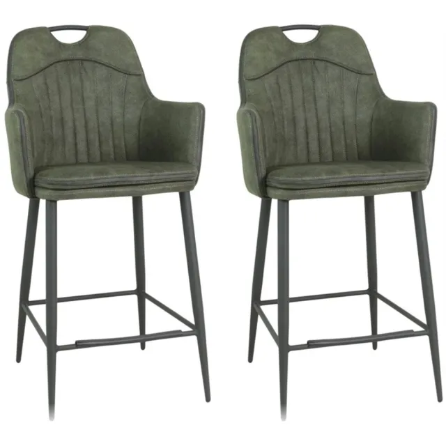 MX Sofa Barstoel Morris - Mosgroen (set van 2 stoelen) Moss
