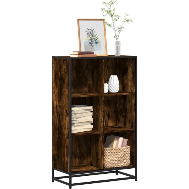vidaXL Boekenkast 65,5x33x107,5 cm bewerkt hout gerookt eikenkleurig Bruin