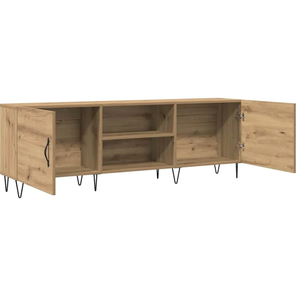 vidaXL Tv-meubel 150x30x50 cm bewerkt hout artisanaal eikenkleurig, foto 4