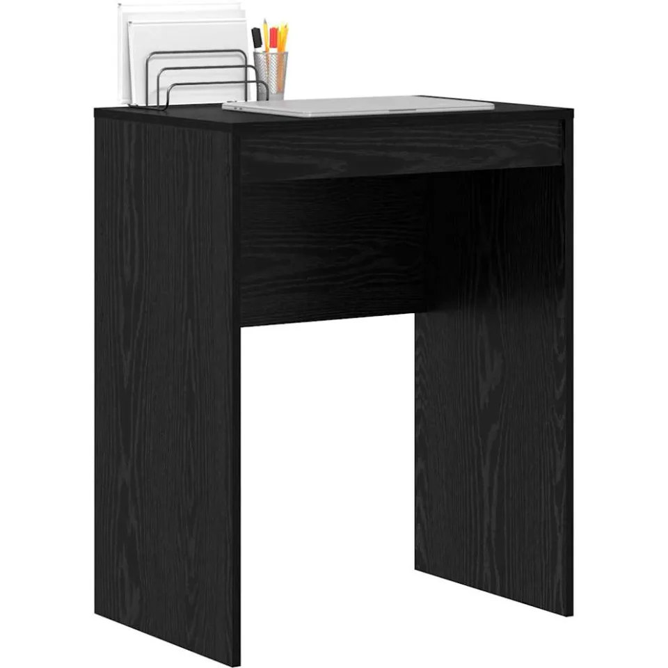 vidaXL Bureau Zwart Eiken 60 x 40 x 76 cm
