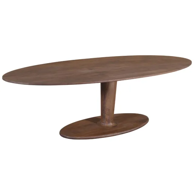 DÉJA Living Eettafel Xàtiva - Ovaal Donkerbruin Mangohout - 250x100x76cm