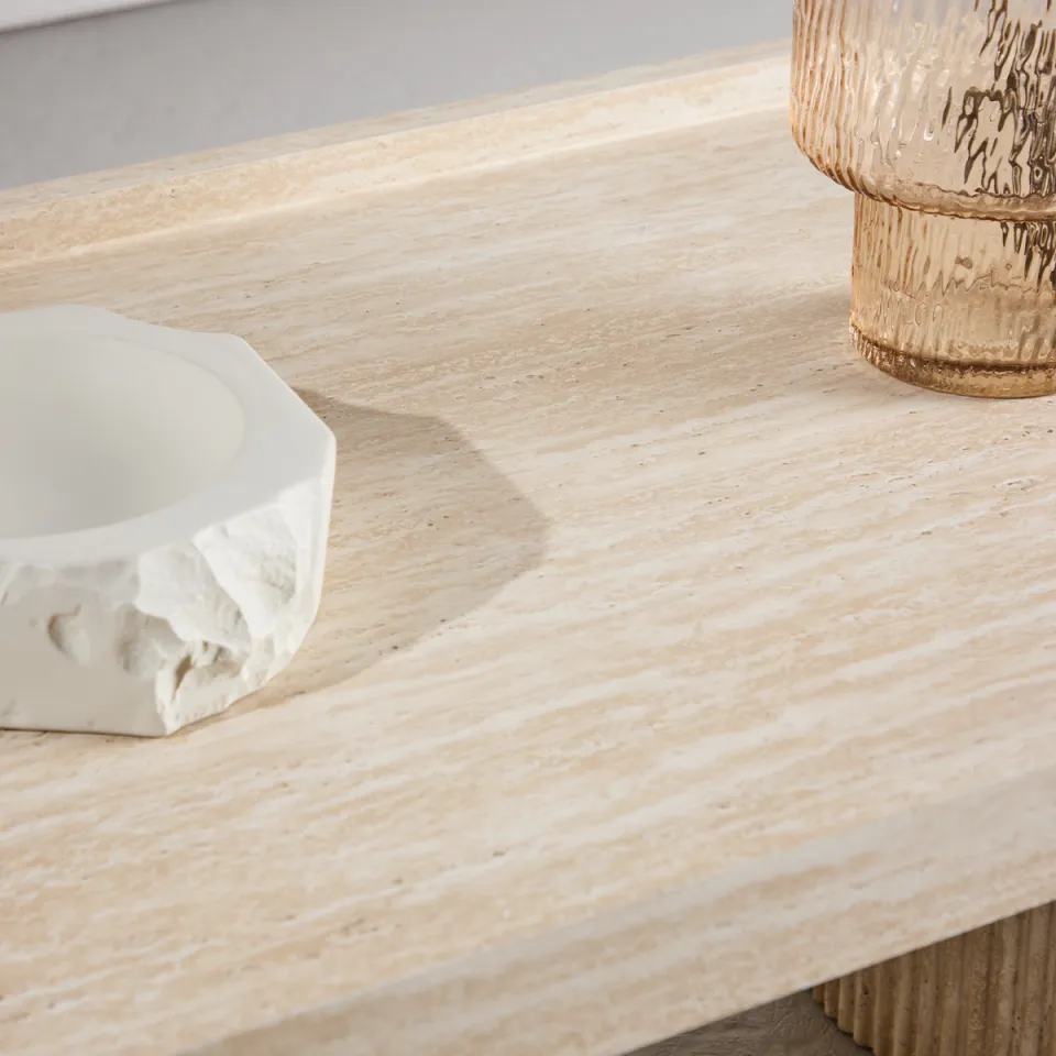 Nest living Micah houten salontafel beige - 120 x 60 cm, foto 4