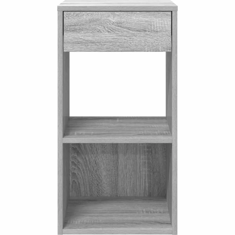 vidaXL Nachtkastjes 2 st met lade 35x34x66,5cm grijs sonoma eikenkleur, foto 4