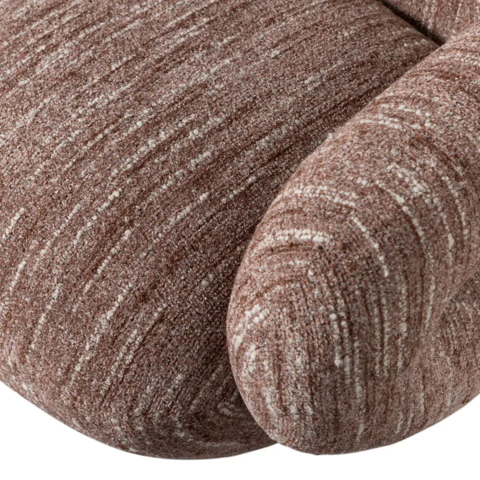 WOOOD Folke Fauteuil - Chenille - Oudroze Melange - 70x88x88, foto 7