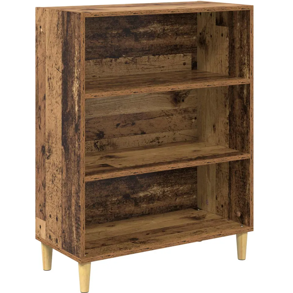 vidaXL Dressoir Oudhout 69,5 x 32,5 x 90 cm Bewerkt hout bruin, foto 3