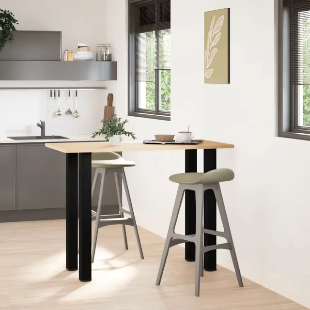 vidaXL Bartafelpoten 4 st 90-92 cm staal zwart