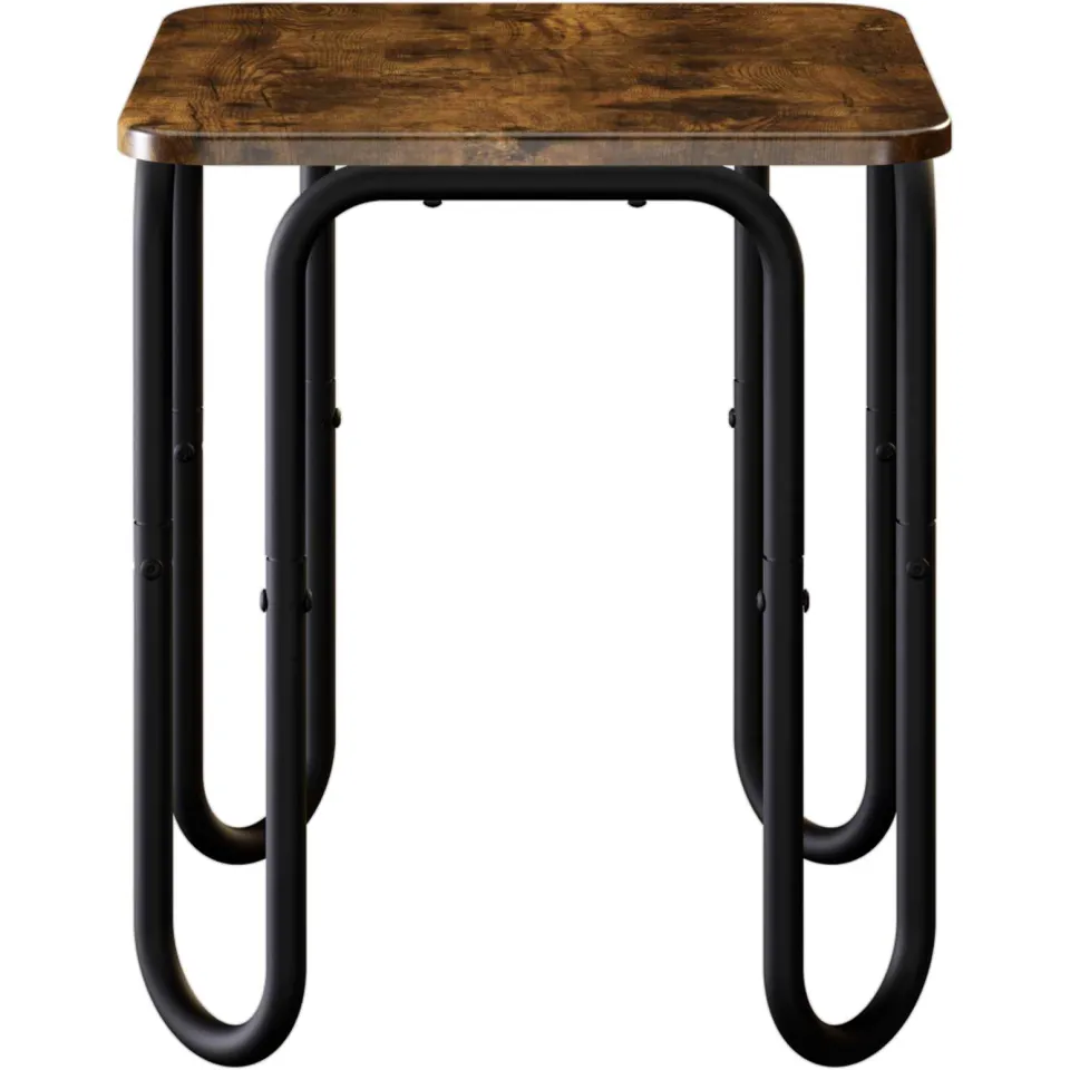vidaXL Salontafel Gerookt eiken 40 x 40 x 45 cm Bewerkt hout Bruin