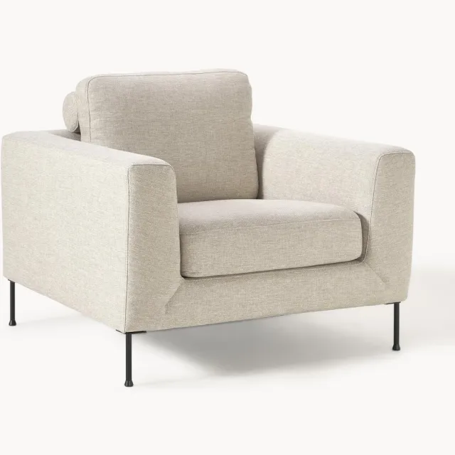 Westwing Collection Fauteuil Cucita beige