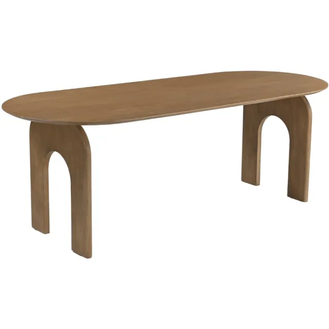 DÉJA Living Eettafel Vantaa - Ovaal Naturel Hout - 220x90x76cm