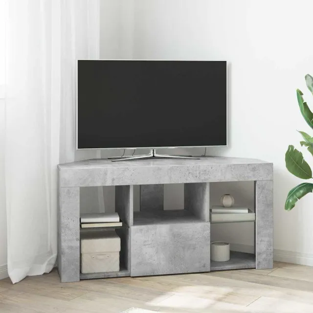 vidaXL Hoek LED TV Kast 100 x 40 x 50 cm Beton Grijs Bewerkt hout, foto 2