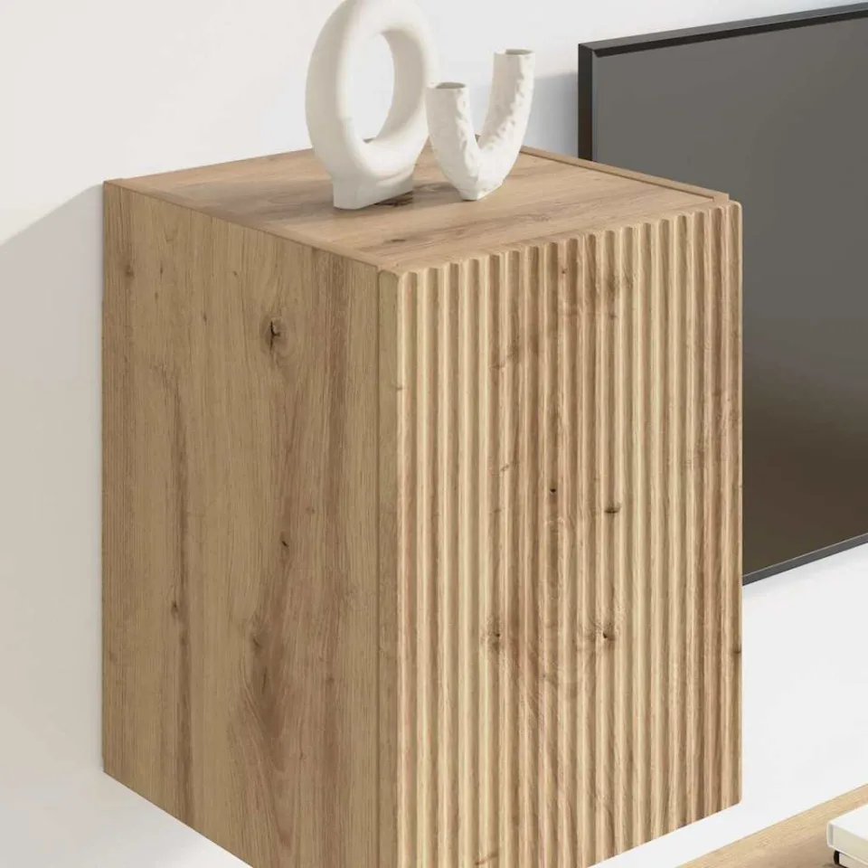 vidaXL TV Wandkast 30 x 31 x 40 cm Ambachtelijk eiken Bewerkt hout, foto 4