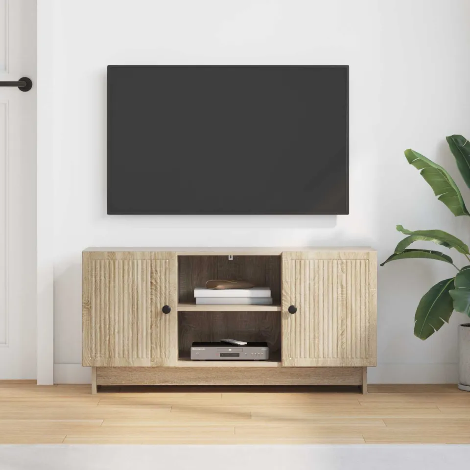 vidaXL TV-kast 102 x 34,5 x 50 cm Sonoma Eiken Bewerkt hout, foto 4