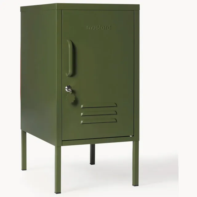 Mustard Made Metalen nachtkastje The Shorty, links- of rechtsdraaiend Groen