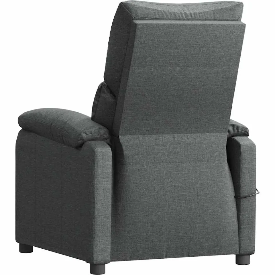 vidaXL Massagestoel stof donkergrijs, foto 4