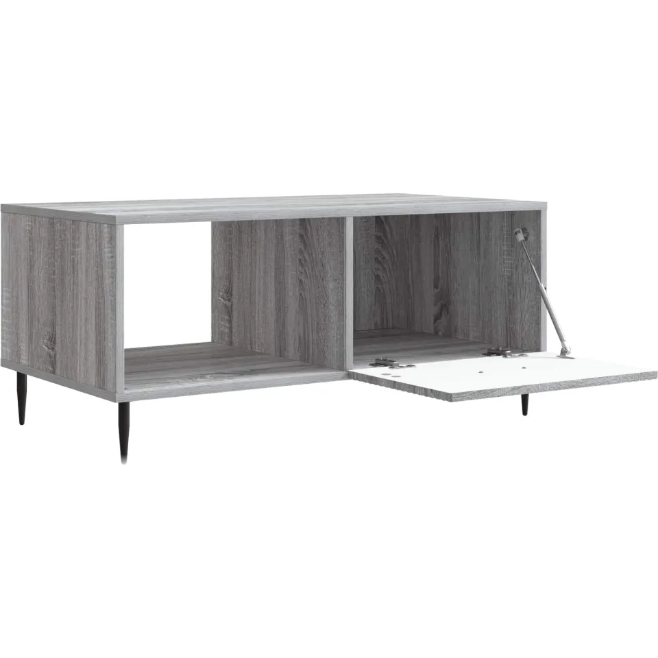 vidaXL Salontafel Grijs sonoma 90 x 50 x 40 cm Bewerkt hout, foto 4