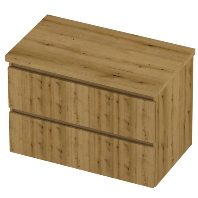 Proline Deck Badmeubelset Symmetrisch Gefreesd 80x46x55 cm Urban Oak Eiken