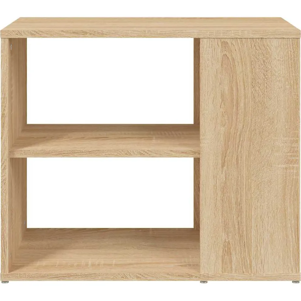 vidaXL Bijzetkast 60x30x50 cm bewerkt hout sonoma eikenkleurig Bruin