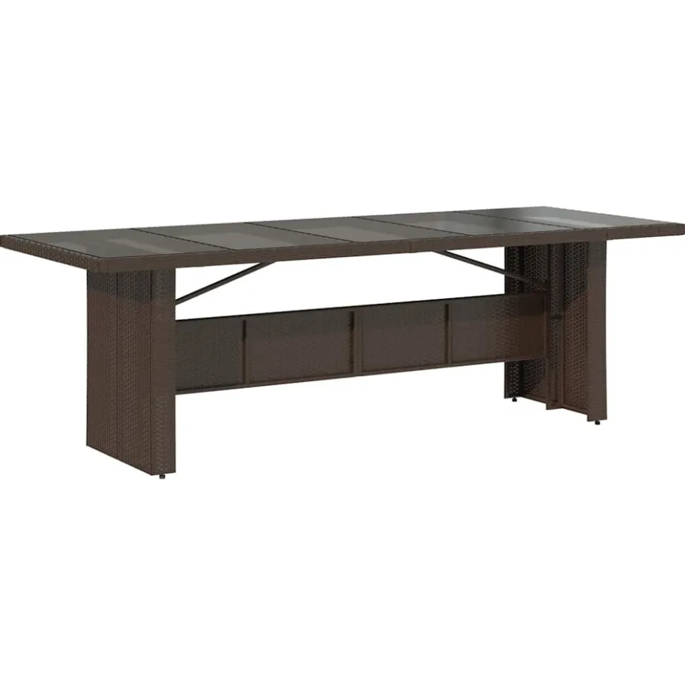 vidaXL 11-delige Bistroset met kussens poly rattan bruin, foto 4