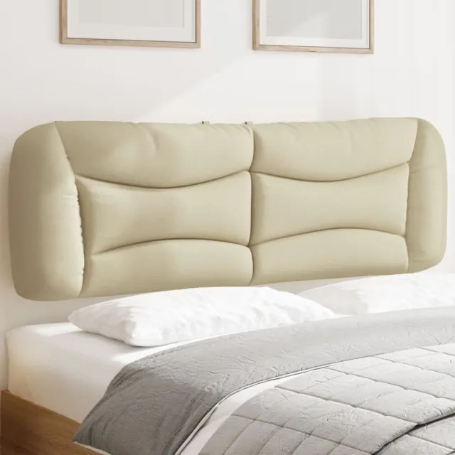 vidaXL Hoofdbordkussen "Hvar" 160 cm stof crèmekleurig