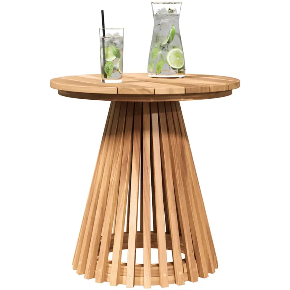 vidaXL Bijzettafel Bruin 50 x 50 x 49,5 cm Massief Teakhout