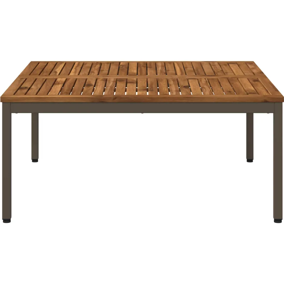 vidaXL Salontafel NAARDEN Natuurlijk en Koffie 98 x 100,5 x 45 cm Bruin