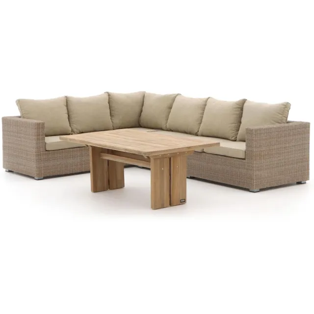 Intenso Furniture Intenso Carpino/ROUGH-L dining loungeset 3-delig links Bruin