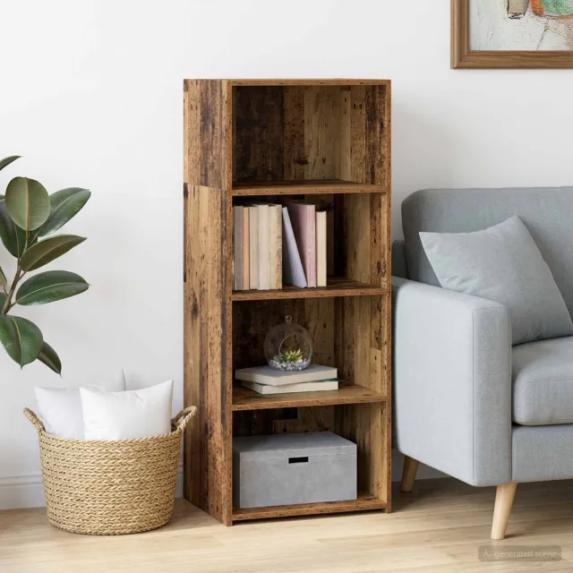 vidaXL Hoge kast Oud hout 50 x 41 x 124 cm Bewerkt hout bruin, foto 2
