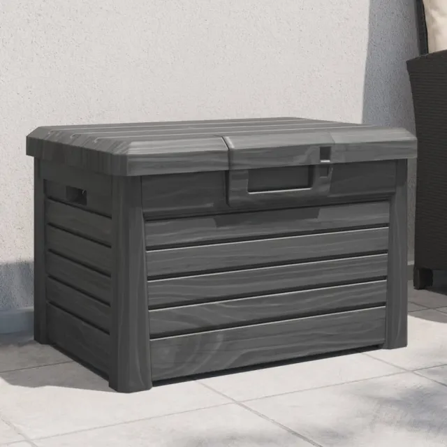 vidaXL Kussenbox 73x50,5x46,5 cm polypropeen antracietkleurig, foto 2